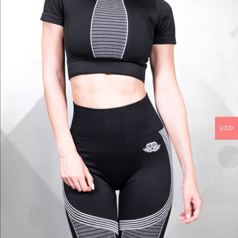 Body Engineers small biker crop top
